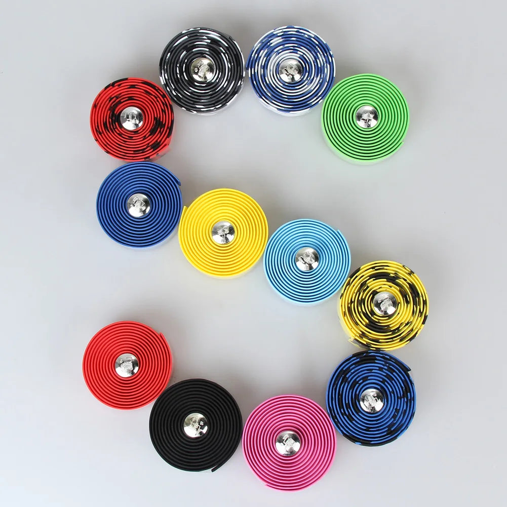 Upgrade your bike with Cork Handlebar Tape. Durable, non-slip, shock-absorbing rubber foam for mountain and road bikes. Easy to install and sweat-resistant.5