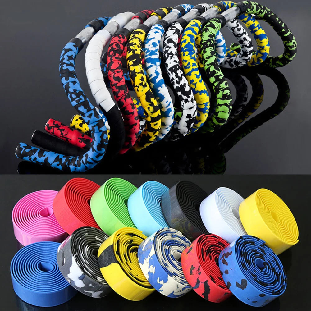 Upgrade your bike with Cork Handlebar Tape. Durable, non-slip, shock-absorbing rubber foam for mountain and road bikes. Easy to install and sweat-resistant.2