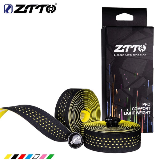 Ride in comfort with ZTTO Road Bike Bar Tape. Durable EVA/PU material, vibration-damping, breathable, washable, and perfect for road bikes. Stylish and functional.1