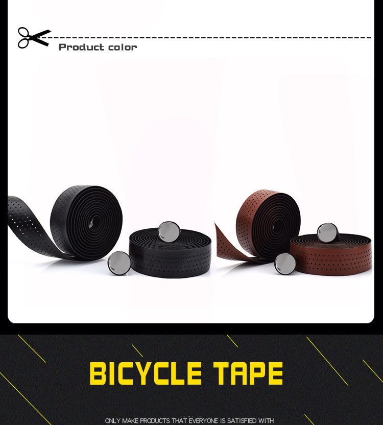 Road Handlebar Tape Bicycle Anti-slip Tape EVA PU Leather Handlebar Tape Wear-resistant Non-slip Cycling Equipment