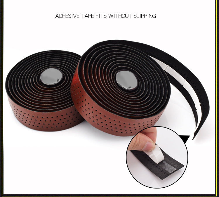 Road Handlebar Tape Bicycle Anti-slip Tape EVA PU Leather Handlebar Tape Wear-resistant Non-slip Cycling Equipment