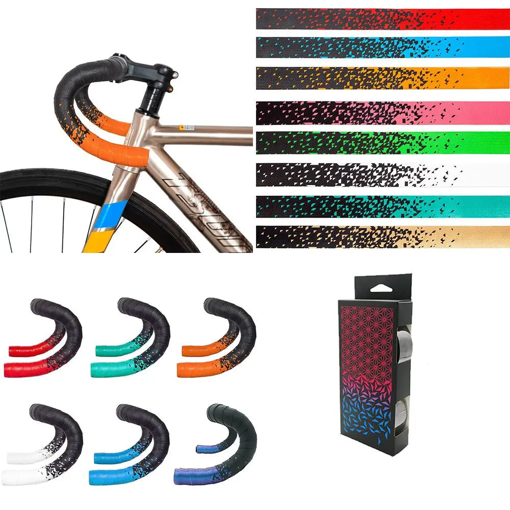 Anti-Vibration PU EVA Bent Cycling Road Bike Tapes Bicycle Handlebar Tape Racing Handlebar Belt Bicycle Wrap Bike Accessories