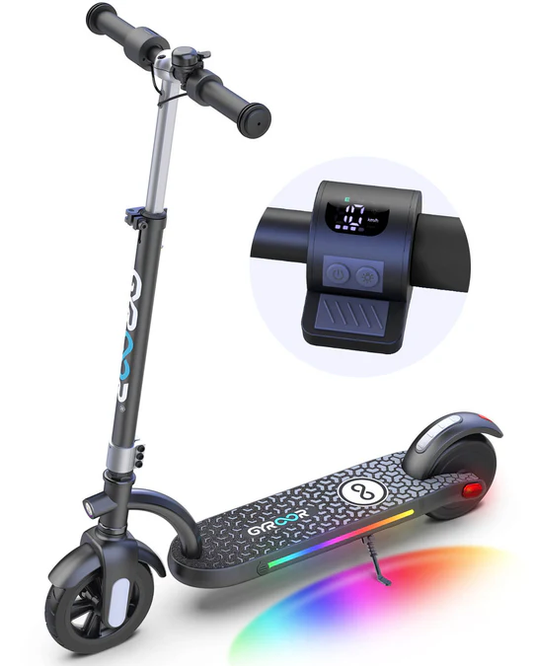 Discover the Gyroor H40 Electric Scooter for kids and teens ages 8-14. Safe, adjustable, and fun with LED lights, dual brakes, and a powerful motor. Ideal for outdoor adventures! Perfect gift.